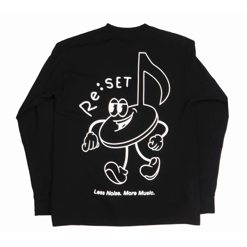 Reset Concert TikTok Merch Black Long Sleeve Shirt Size Large